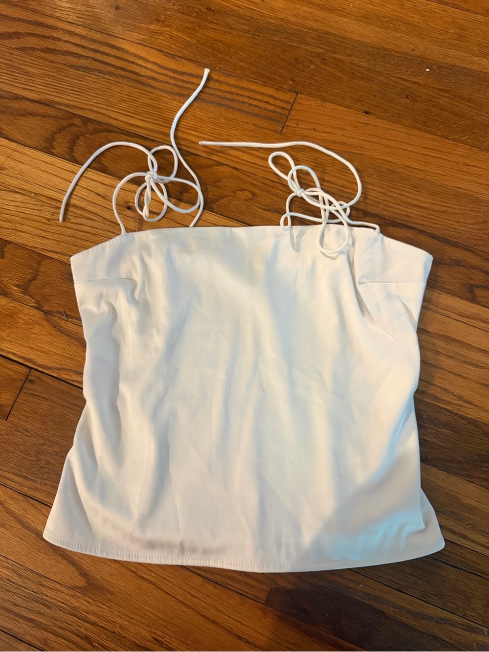 Abercrombie silk tie tank top